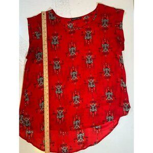 Madison Paige II Women's Size 2x Southwest Style Sheer Blouse